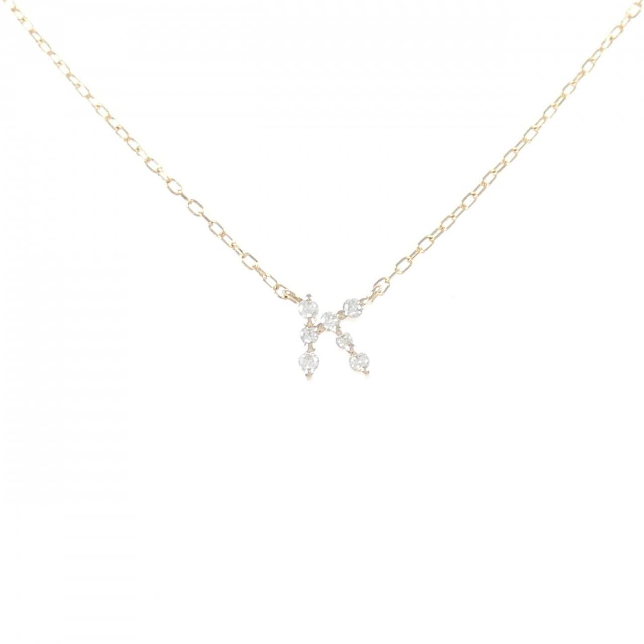 K18PG ダイヤモンド ネックレス 0.05CT