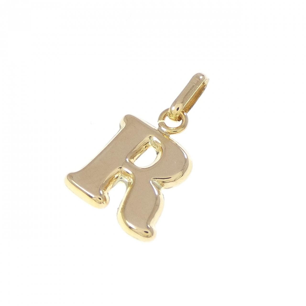 K18YG イニシャルR ペンダント