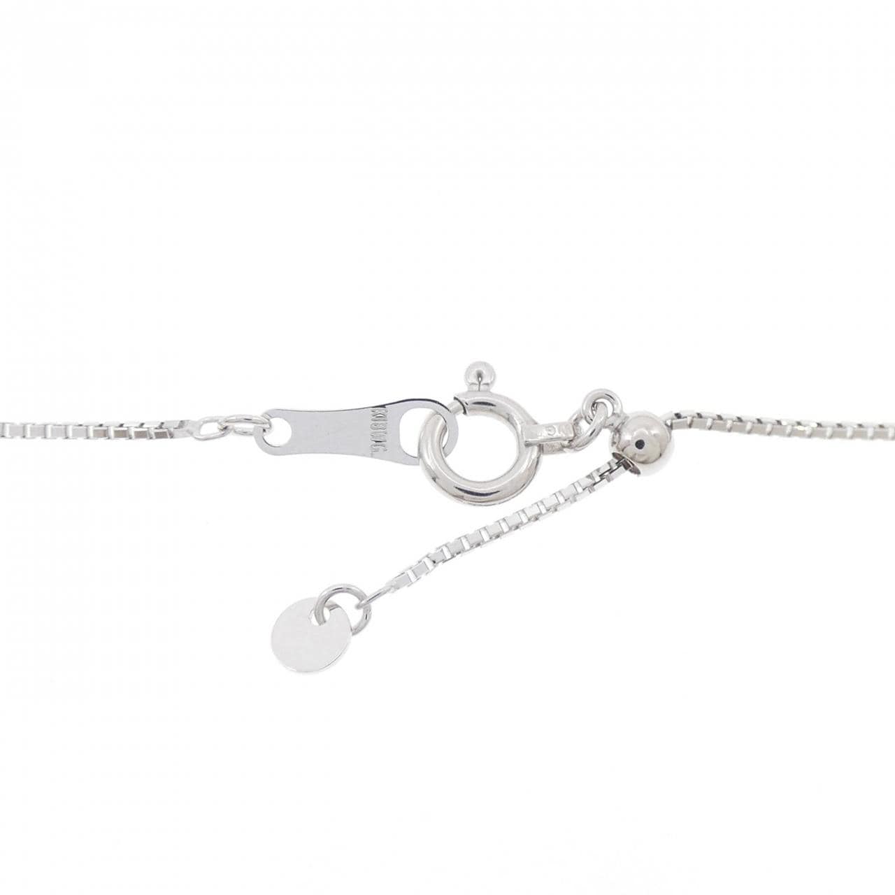 K18WG ハート ダイヤモンド ネックレス 0.34CT