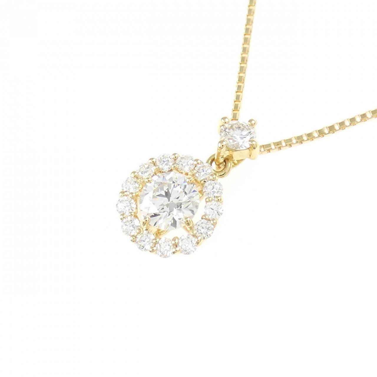 【新品】K18YG ダイヤモンド ネックレス 0.307CT G SI1 EXT-H&C