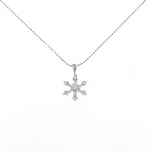 PT900/PT850 スノーフレーク ダイヤモンド ネックレス 0.30CT