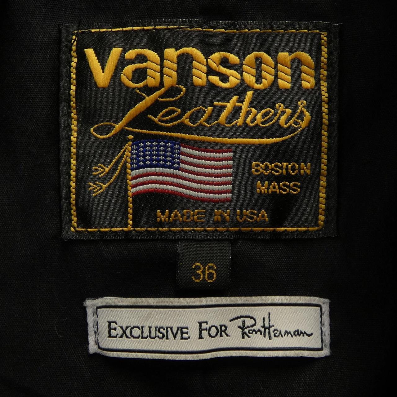 バンソン VANSON RON HERMAN レザージャケット