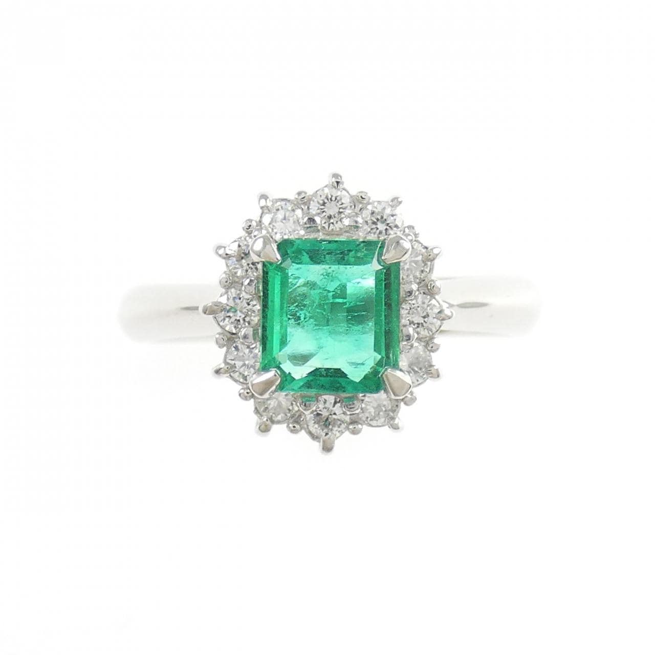 PT900 エメラルド リング 0.58CT