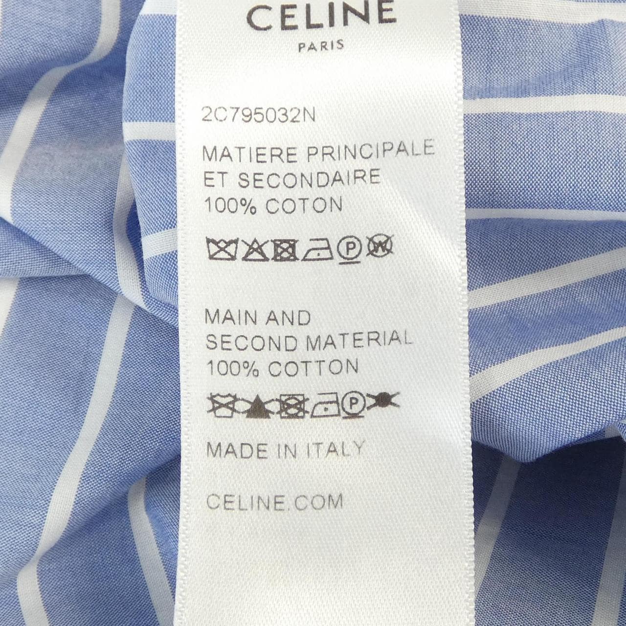 セリーヌ CELINE トリオンフ TRIOMPHE 2C795032N シャツ