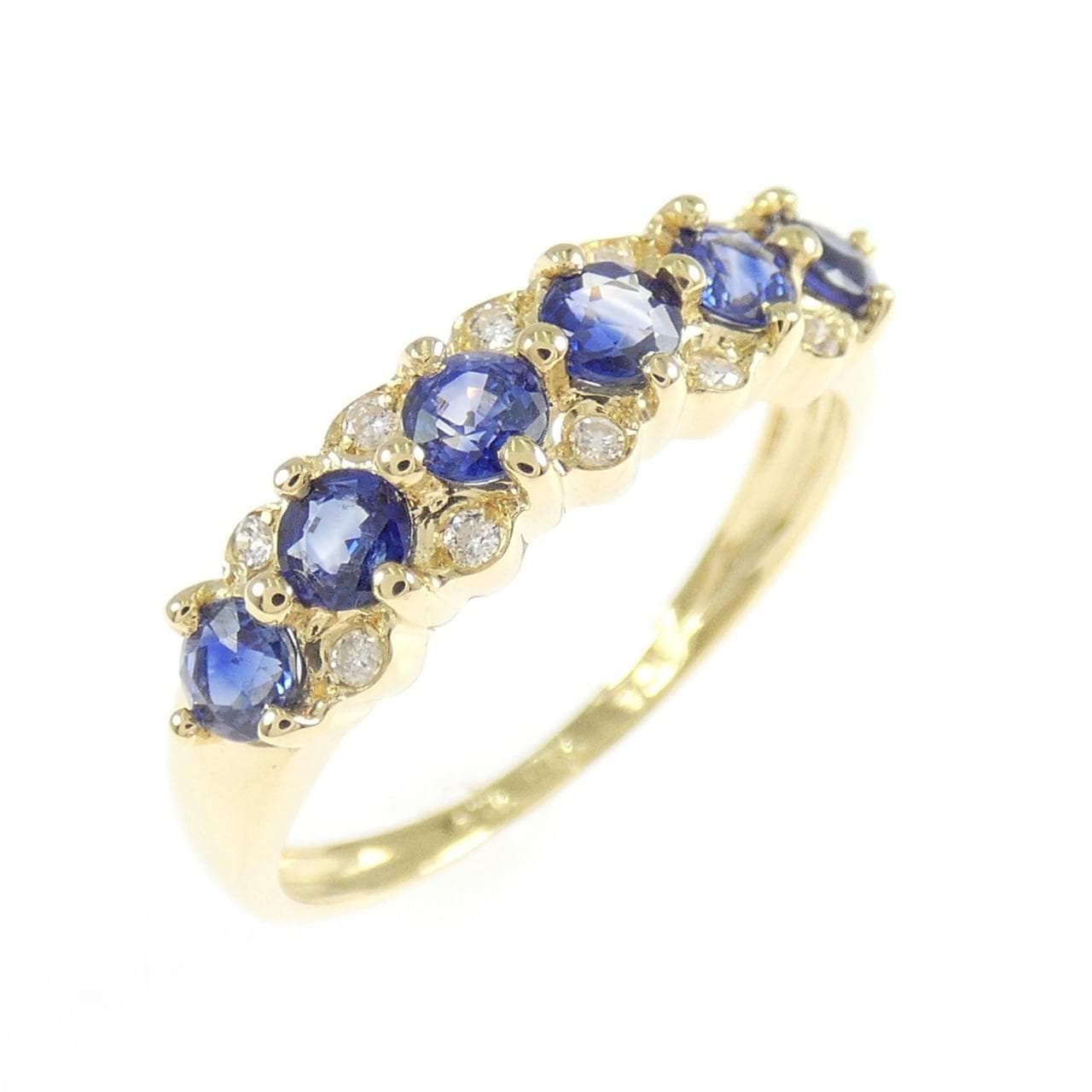 K18YG サファイヤ リング 0.64CT