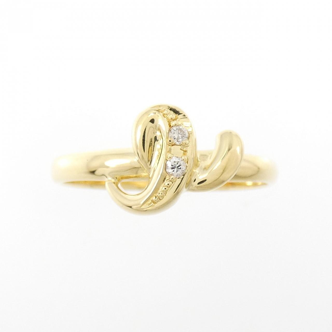 K18YG ダイヤモンド リング 0.024CT