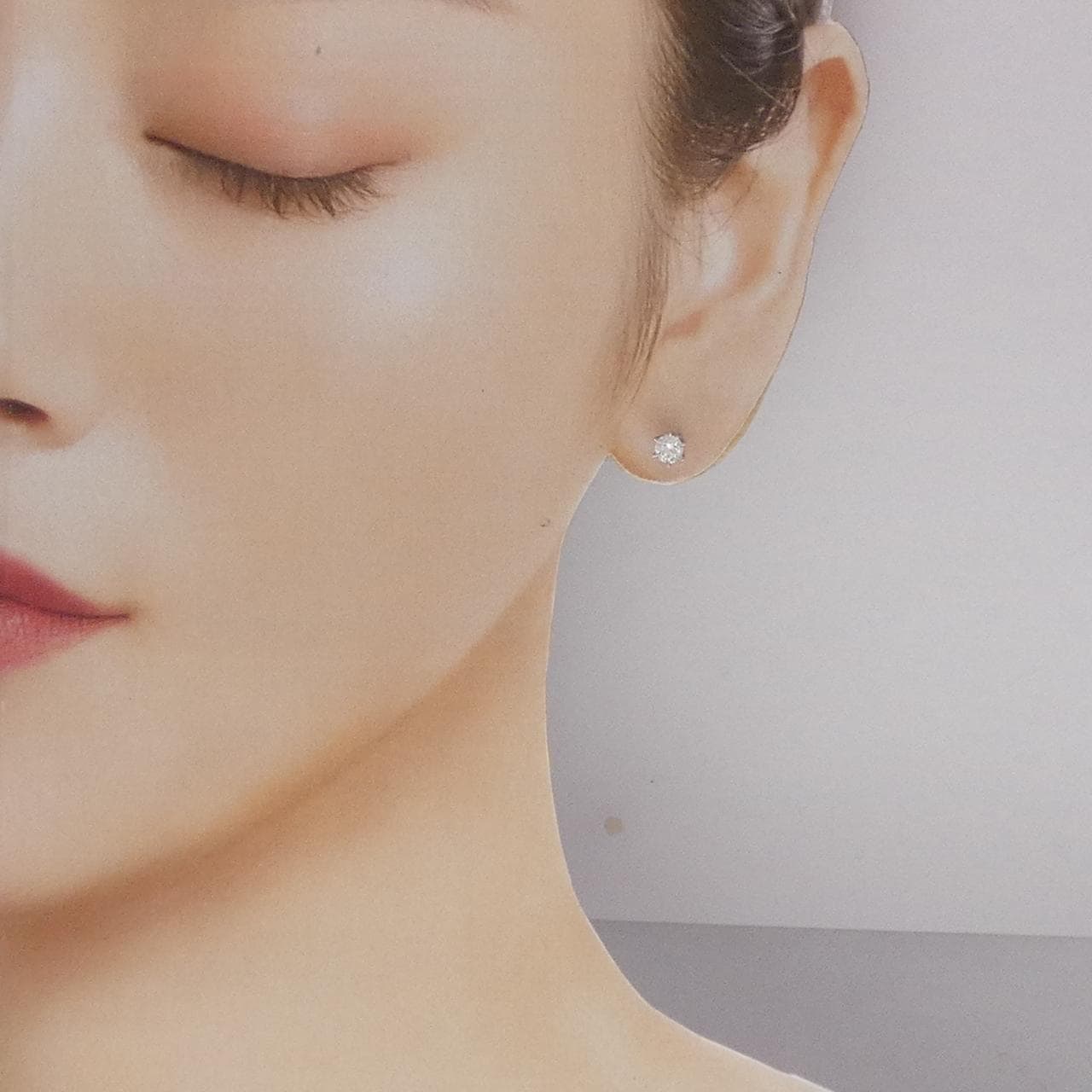 【新品】PT900 ダイヤモンド ピアス 0.304CT 0.300CT G SI2 Good