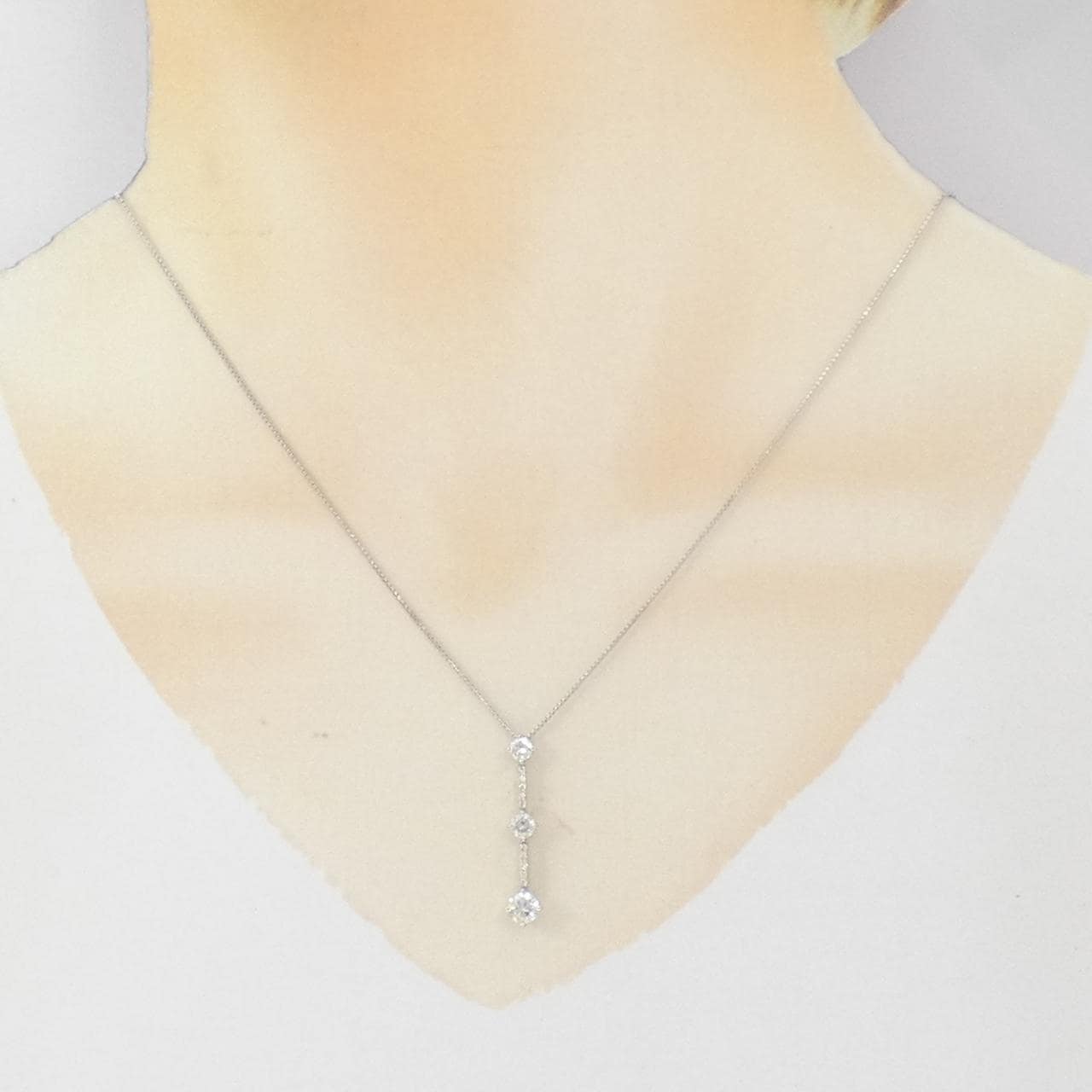 トリロジー ダイヤモンド ネックレス 0.70CT