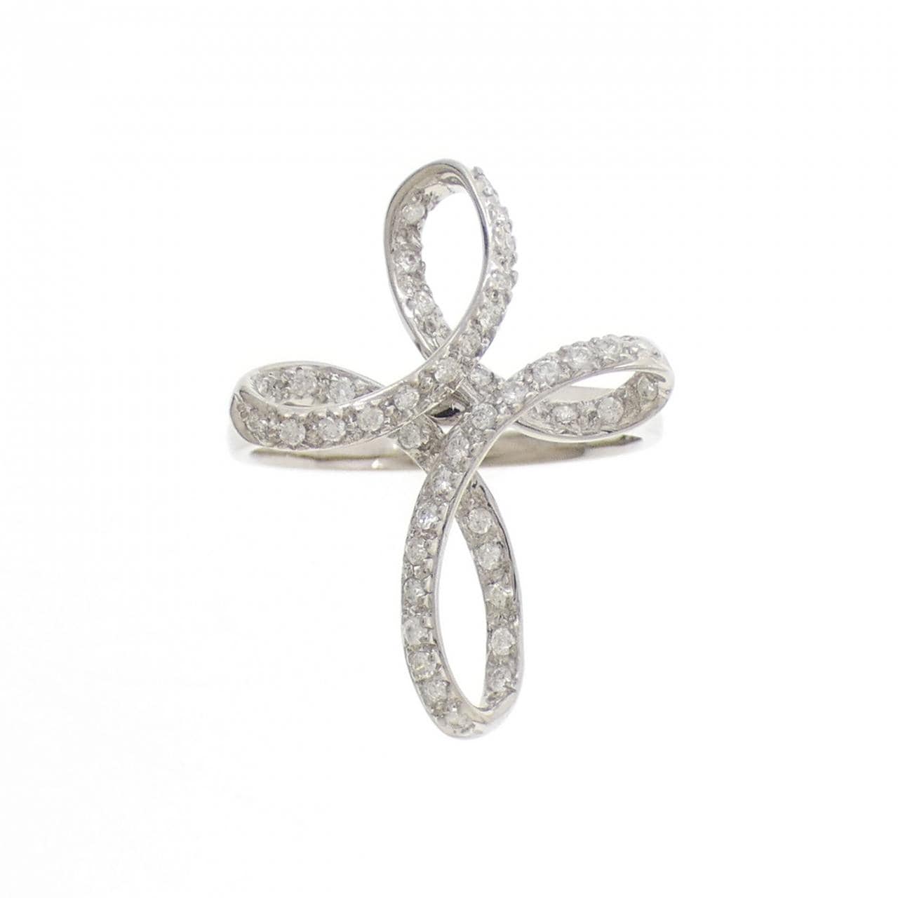 K18WG ダイヤモンド リング 0.25CT