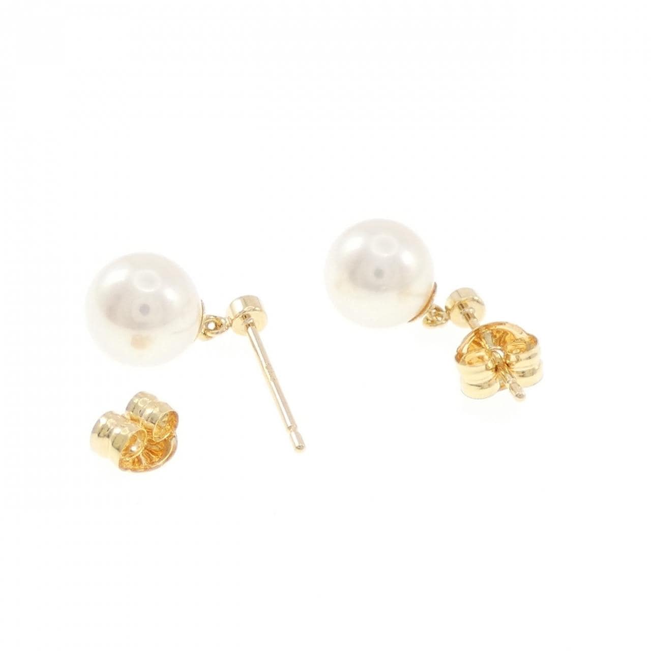 K18YG アコヤパール ピアス 6.3mm