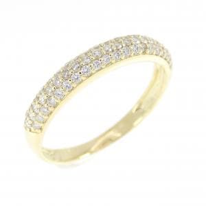 K18YG パヴェ ダイヤモンド リング 0.30CT