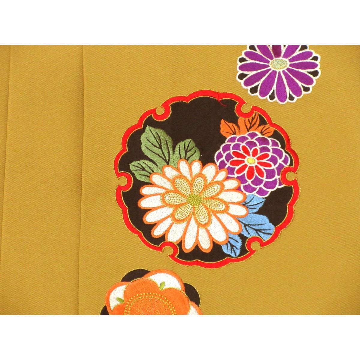 女袴　九重　刺繍入り　紐下９０ｃｍ　Ｍサイズ