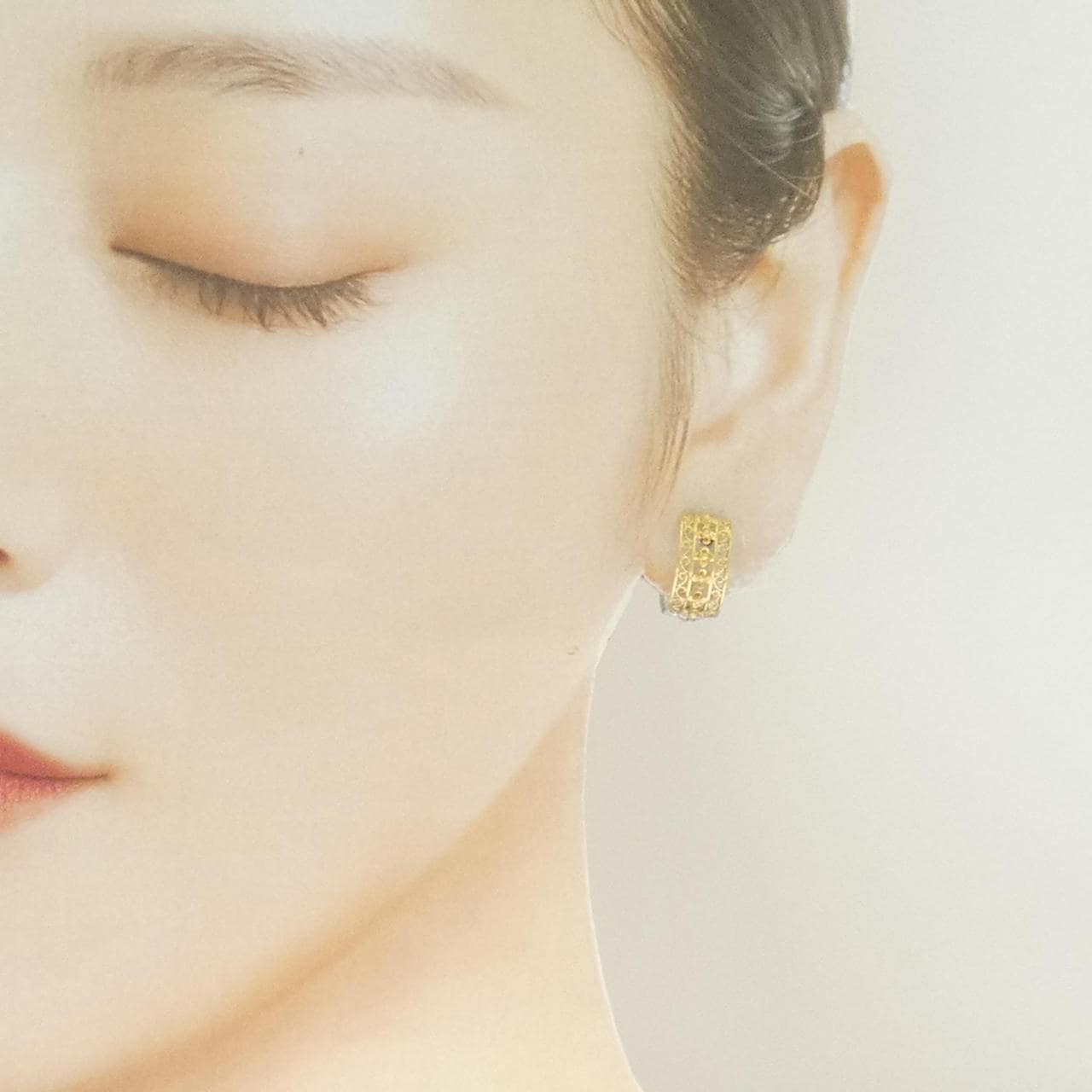 K18YG/K14WG イヤリング