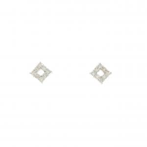 【新品】K18WG ダイヤモンド ピアス 0.20CT