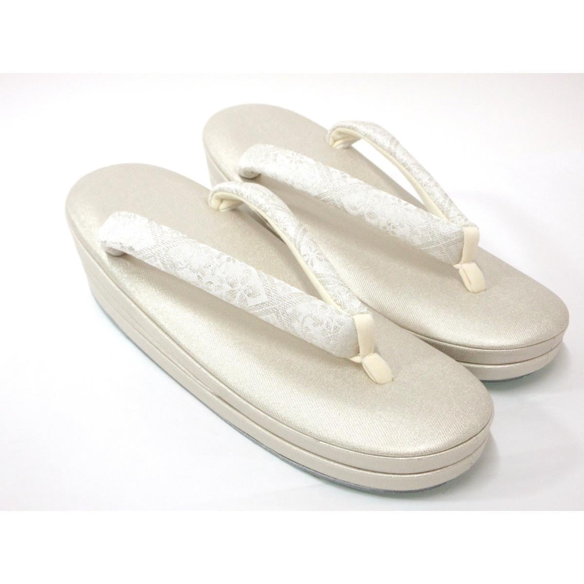 【新品】女草履　白梅