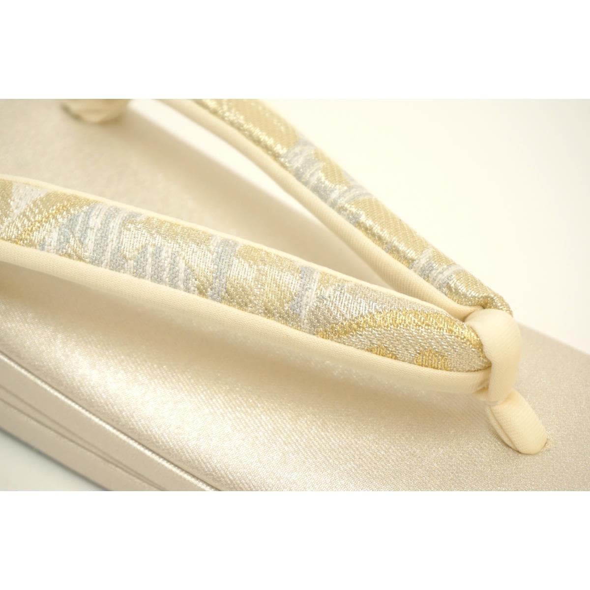 【新品】草履バッグセット　白梅　Ｌサイズ