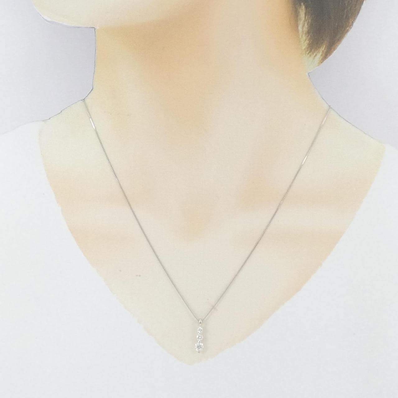 PT900/PT850 ダイヤモンド ネックレス 0.40CT