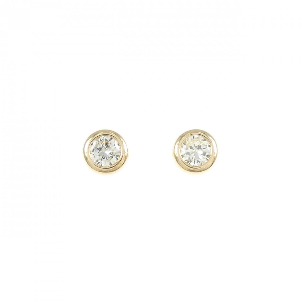 K18YG ダイヤモンド ピアス 0.30CT