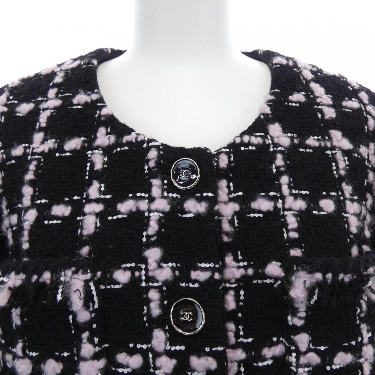 シャネル CHANEL LOOK12 P80405V72615 25B ノーカラージャケット