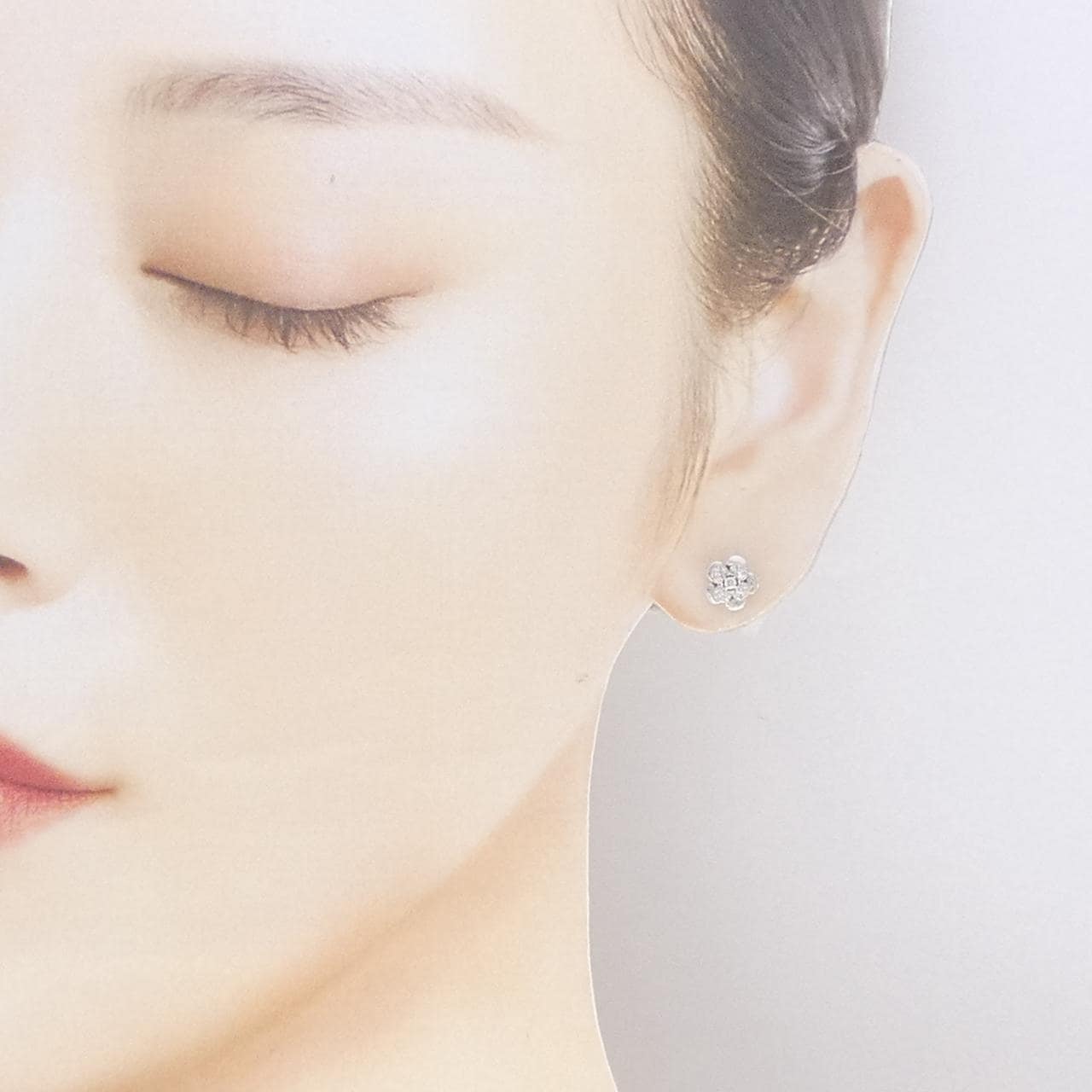 サマンサティアラ ダイヤモンド ピアス 0.14CT