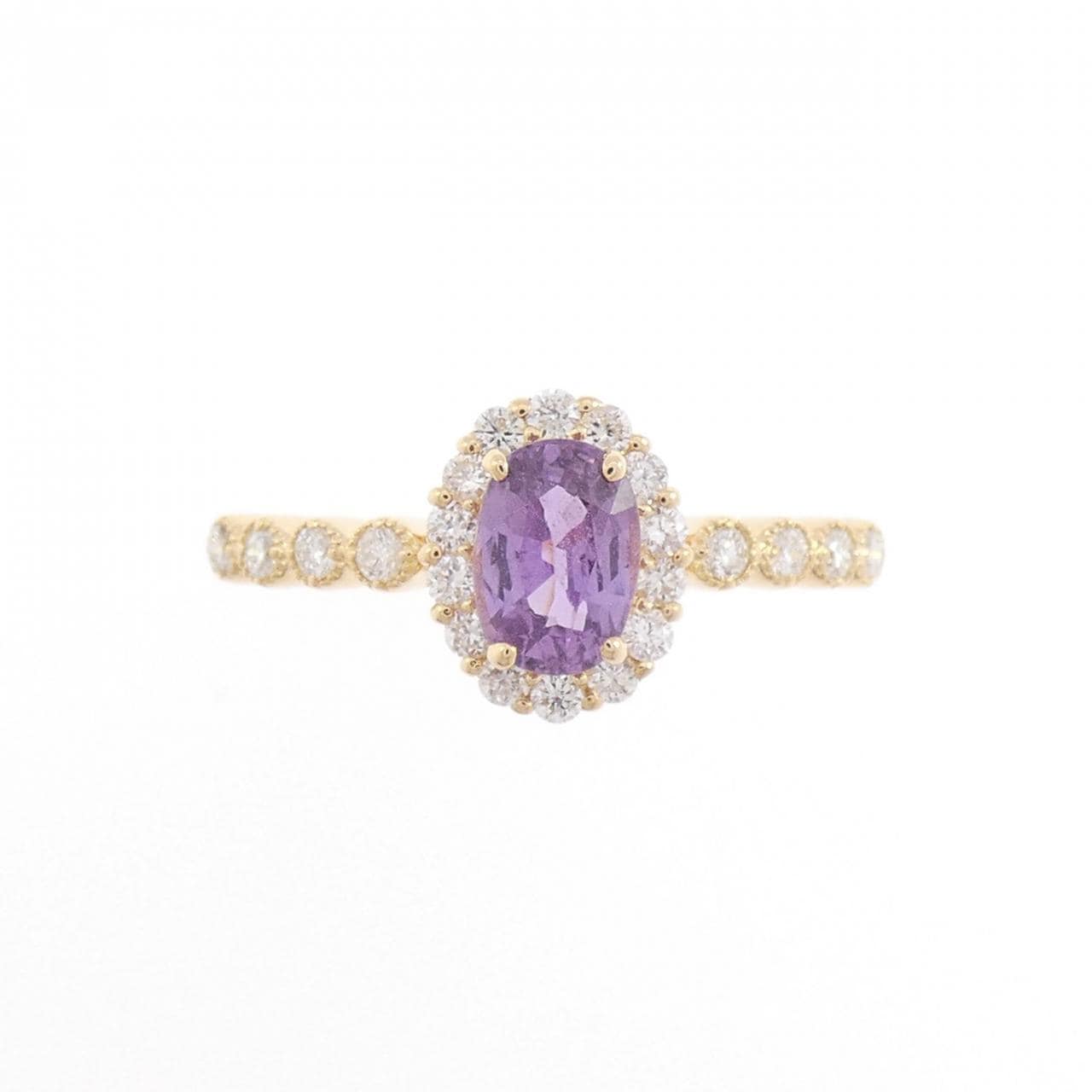 K18YG サファイヤ リング 0.44CT