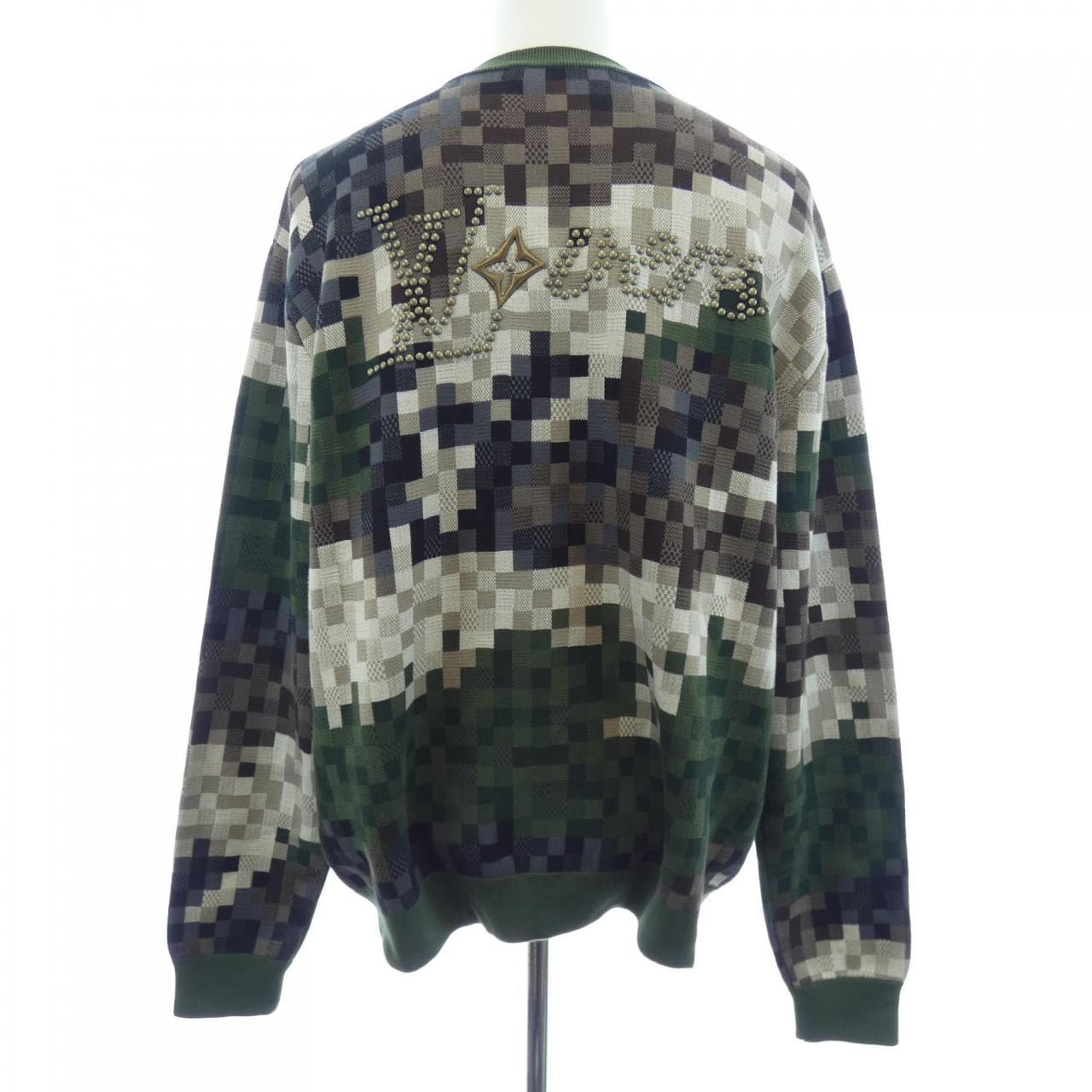 ルイヴィトン LOUIS VUITTON ダモフラージュコットンプルオーバー HQN72WAUR ニット