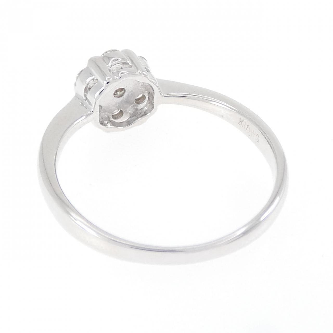 K18WG ダイヤモンド リング 0.35CT