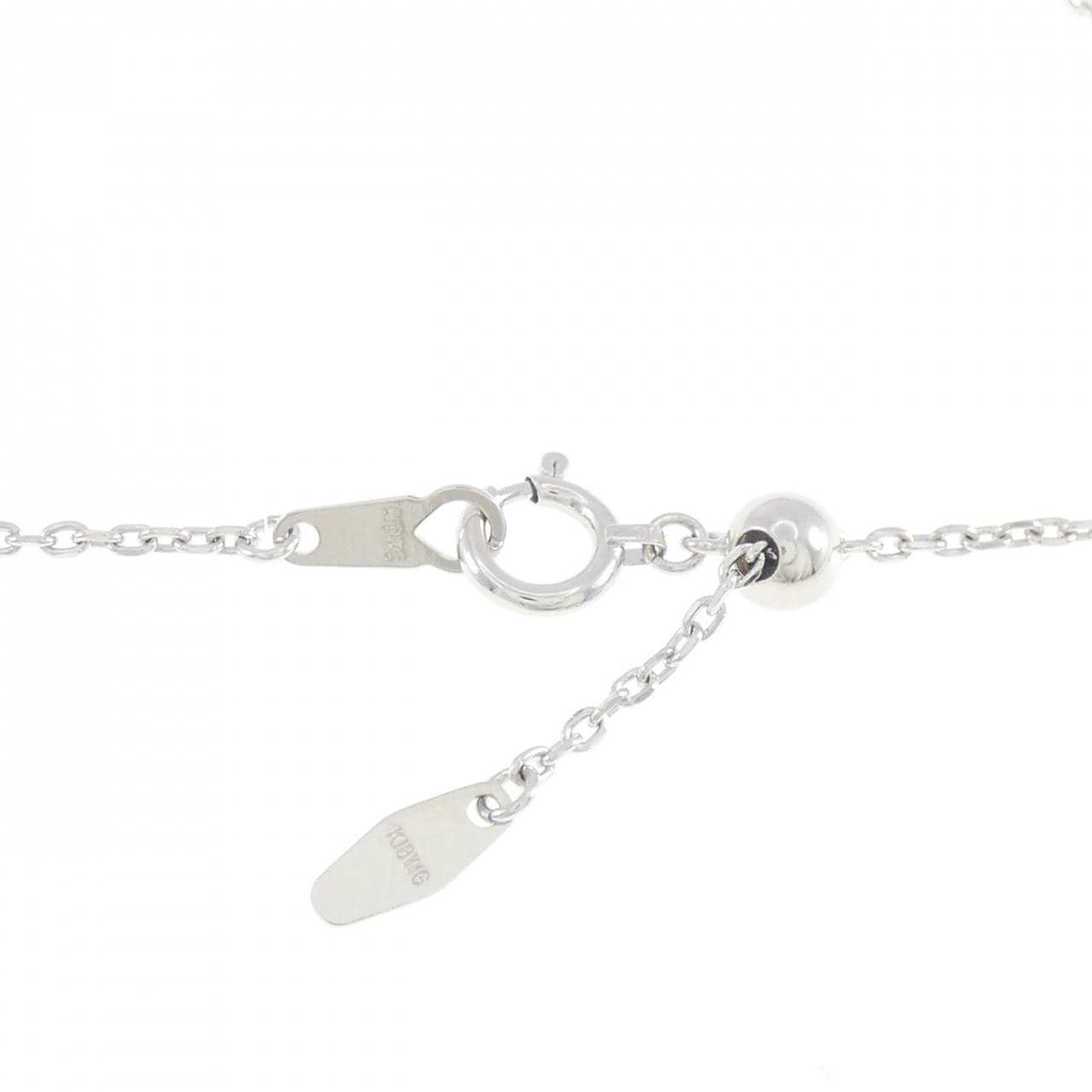 K18WG ダイヤモンド ネックレス 0.22CT