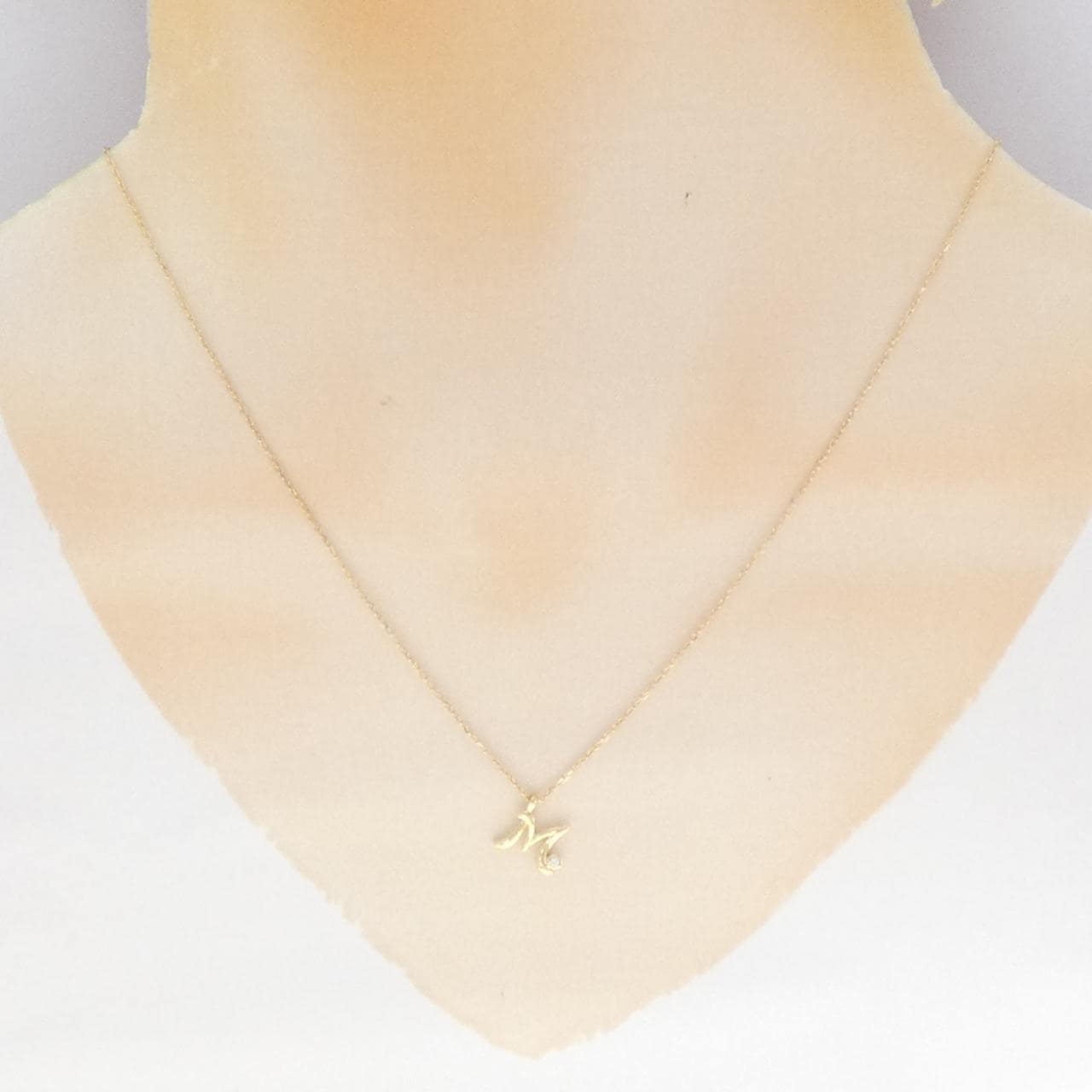 ポンテヴェキオ イニシャル ネックレス 0.01CT