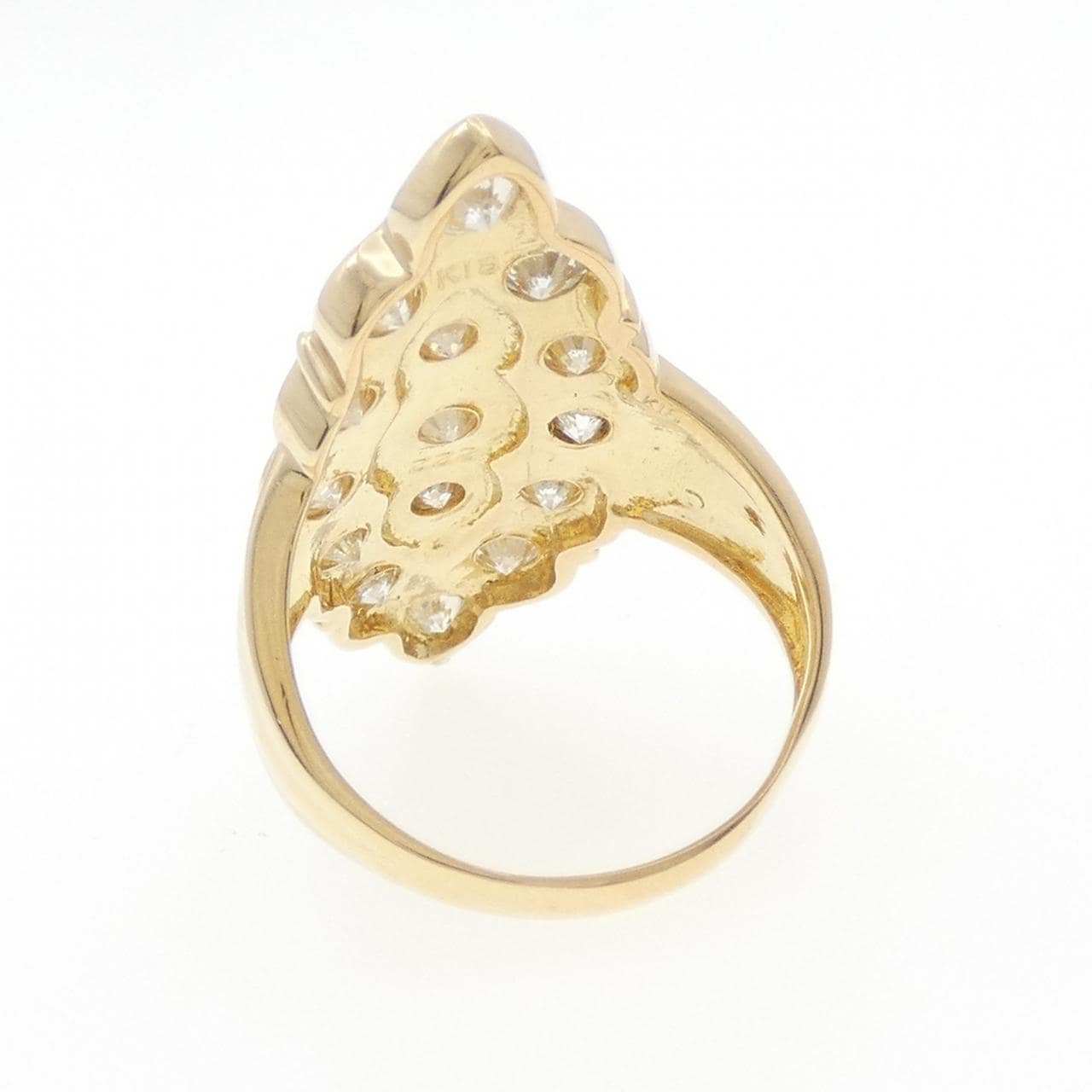 K18YG ダイヤモンド リング 2.22CT