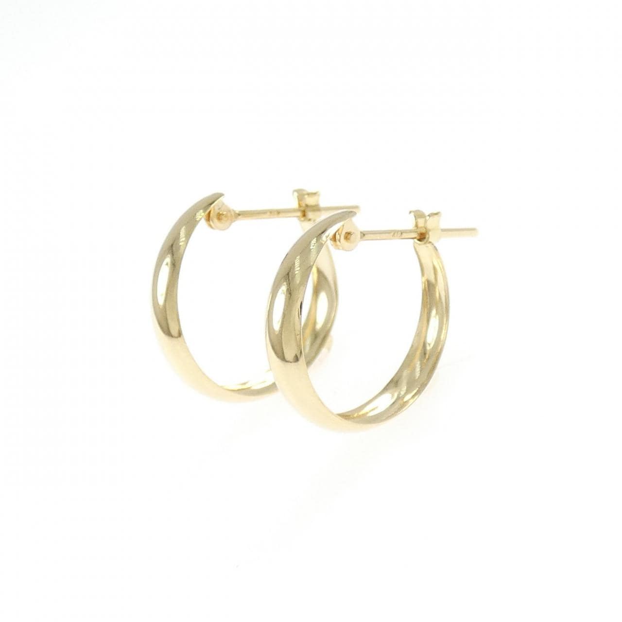 K18YG フープ ピアス