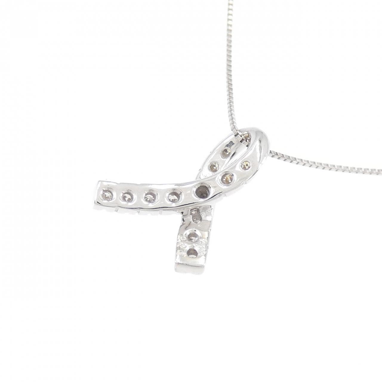 K18WG ダイヤモンド ネックレス 0.20CT