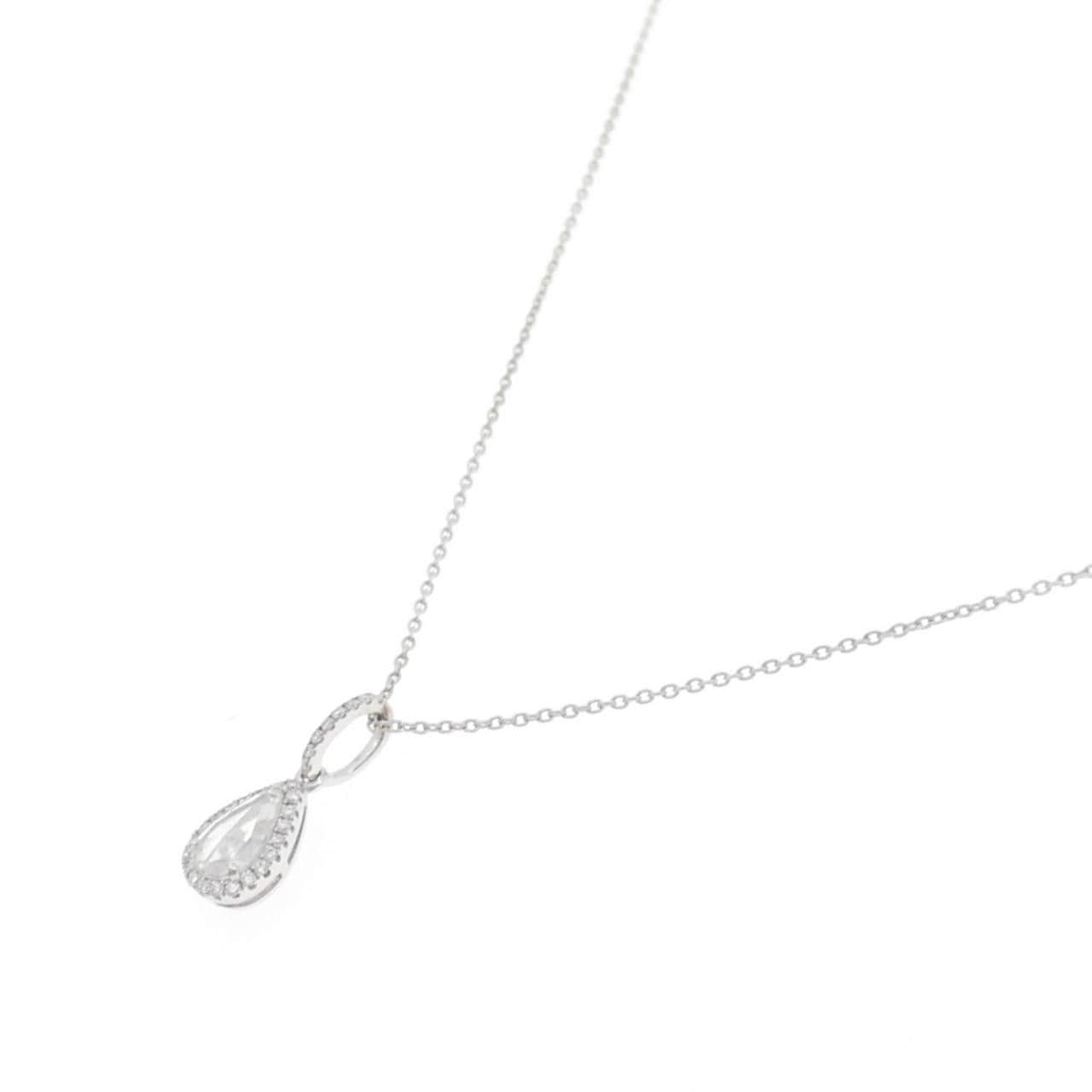 K18WG ダイヤモンド ネックレス 0.38CT