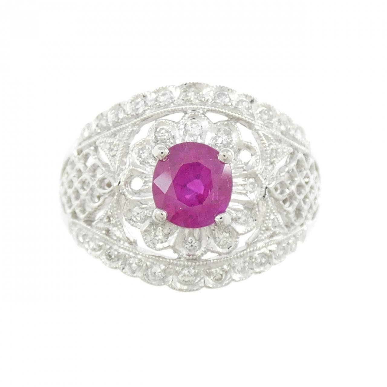 PT900 ルビー リング 1.10CT