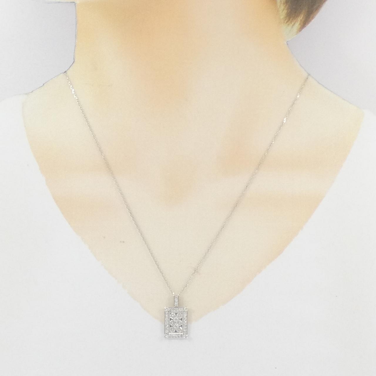 PT950 ダイヤモンド ネックレス 1.00CT