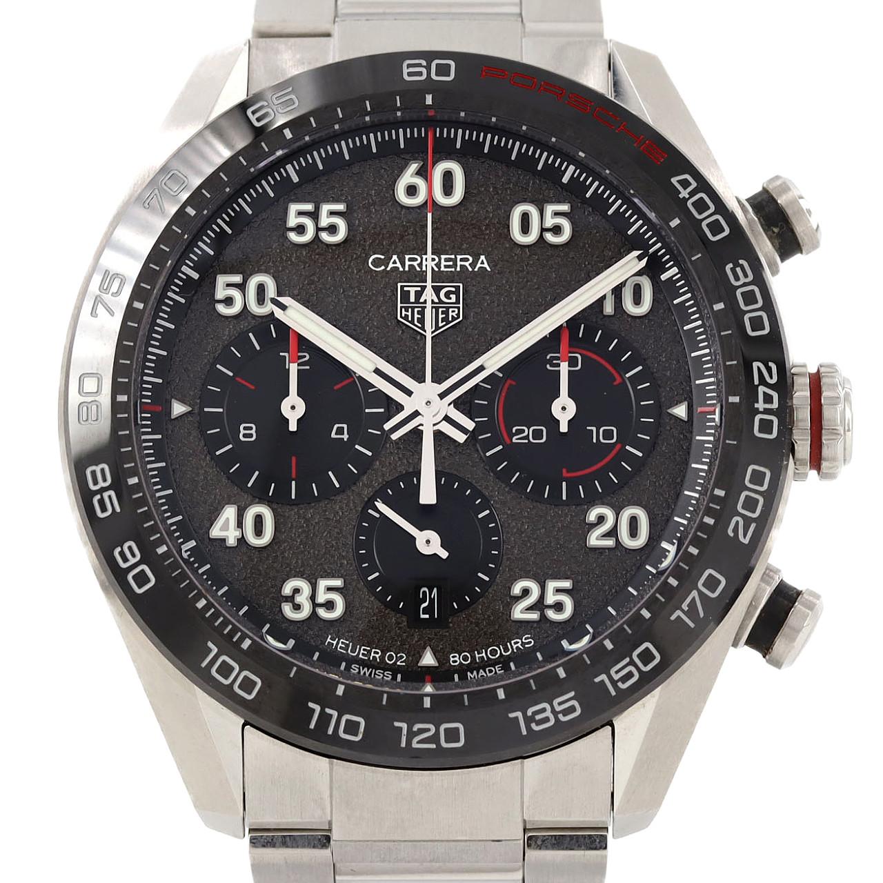 【ノーメンテナンス特価】タグ･ホイヤー カレラ･キャリバーホイヤー02クロノポルシェスペシャルエディション CBN2A1F.BA0643 SS 自動巻