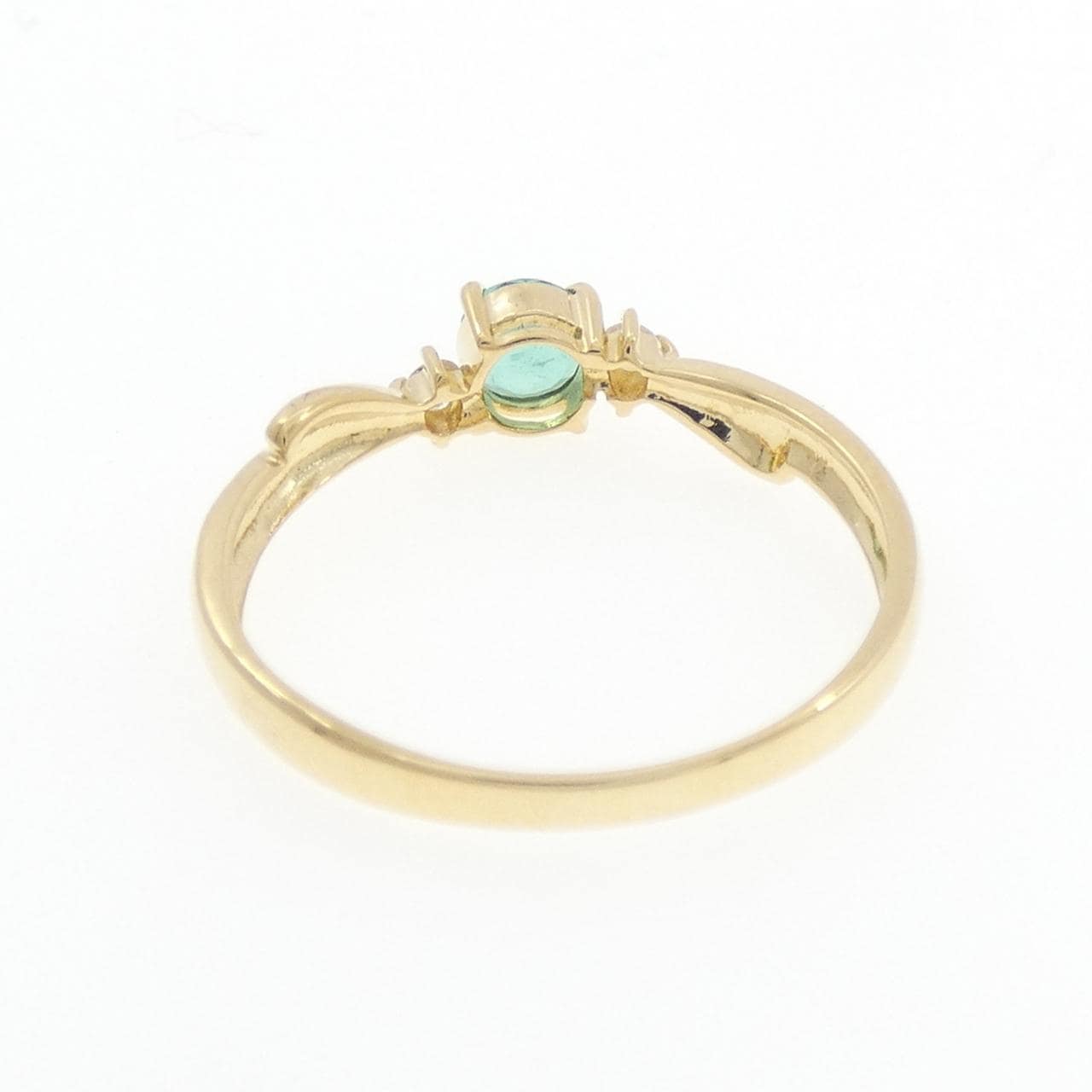 K18YG エメラルド リング