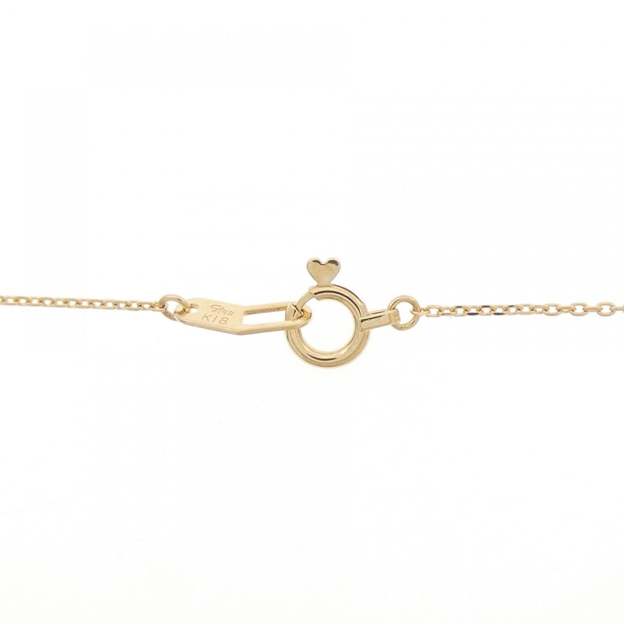 スタージュエリー ムーンセッティング ネックレス 0.10CT