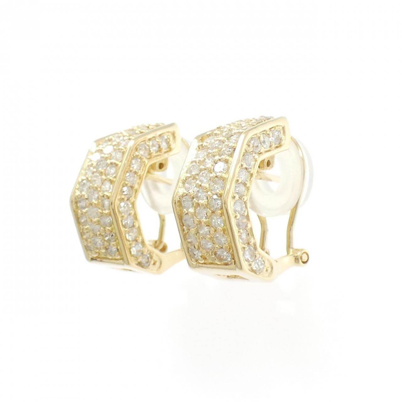 K18YG ダイヤモンド ピアス/イヤリング 1.58CT