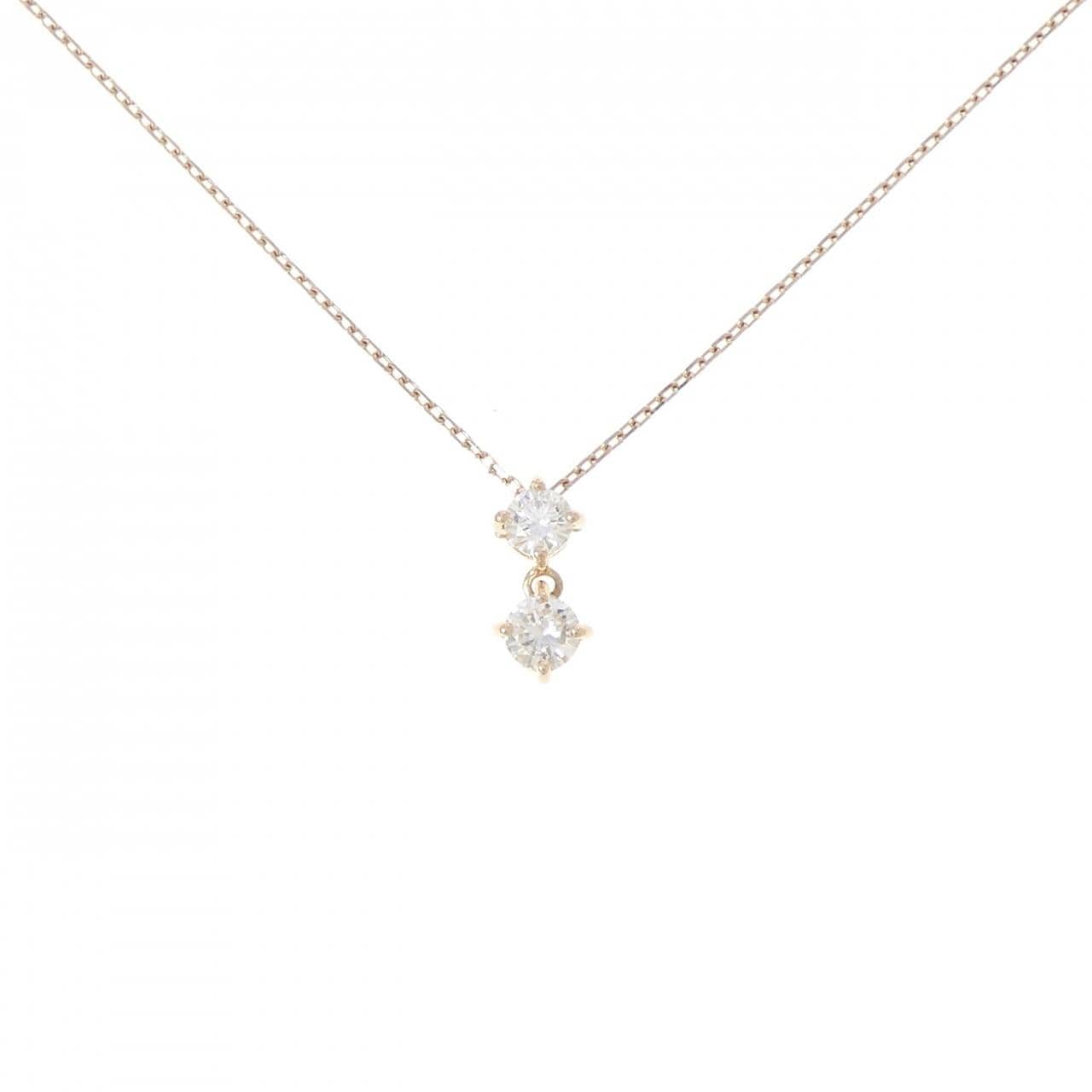 K18PG ダイヤモンド ネックレス 0.200CT