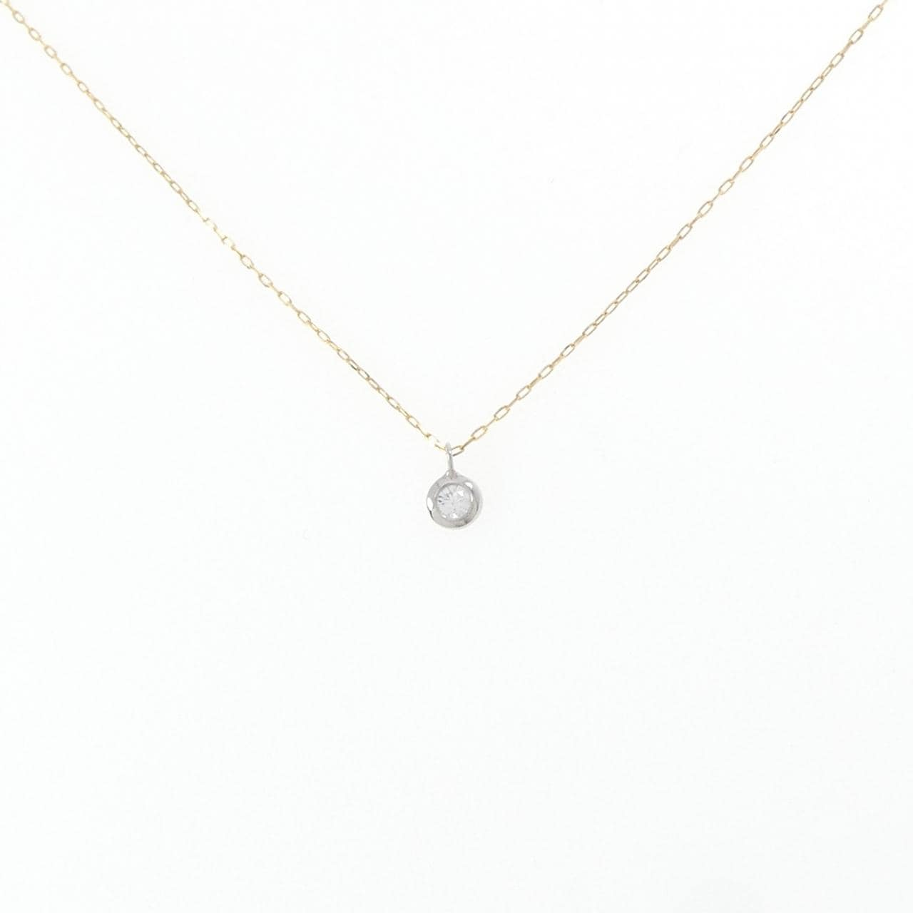 PT900/K18YG ダイヤモンド ネックレス 0.05CT