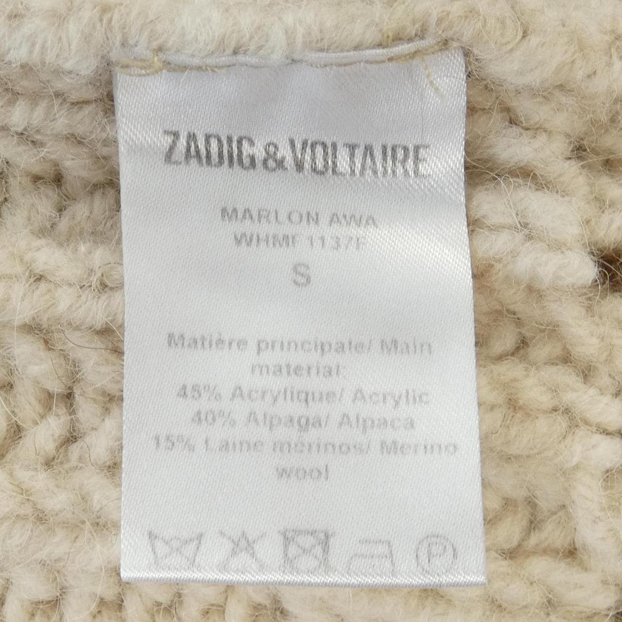ザディグエヴォルテール zadig&voltaire ニット
