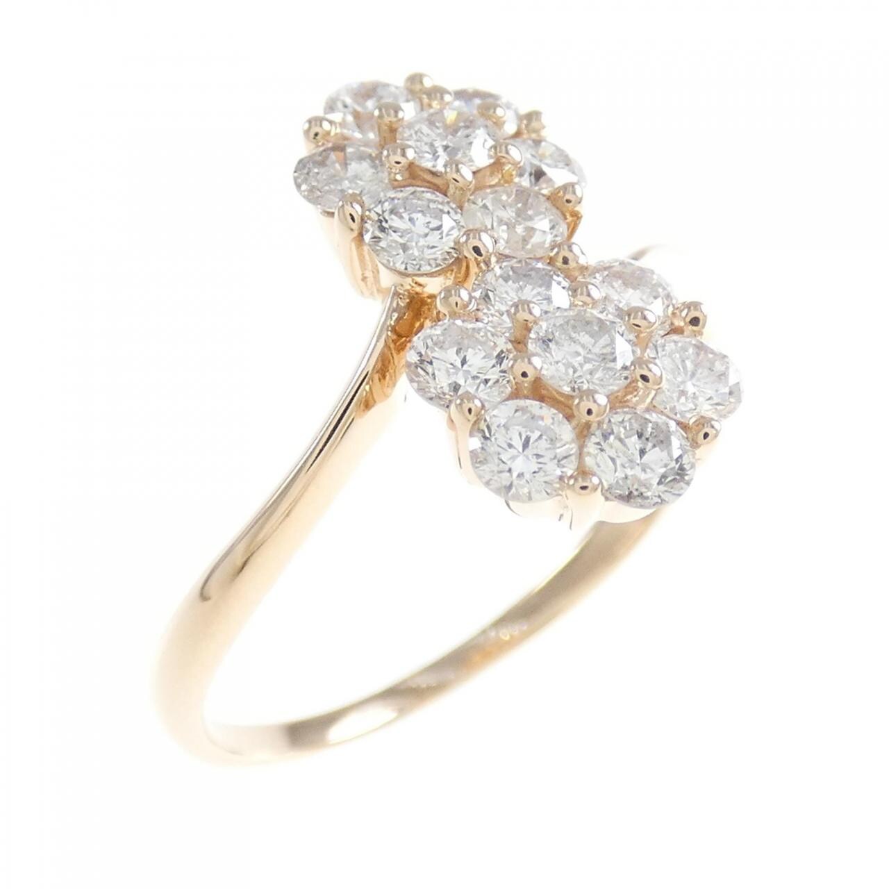 コメ兵｜K18PG フラワー ダイヤモンド リング 0.92CT｜ジュエリー