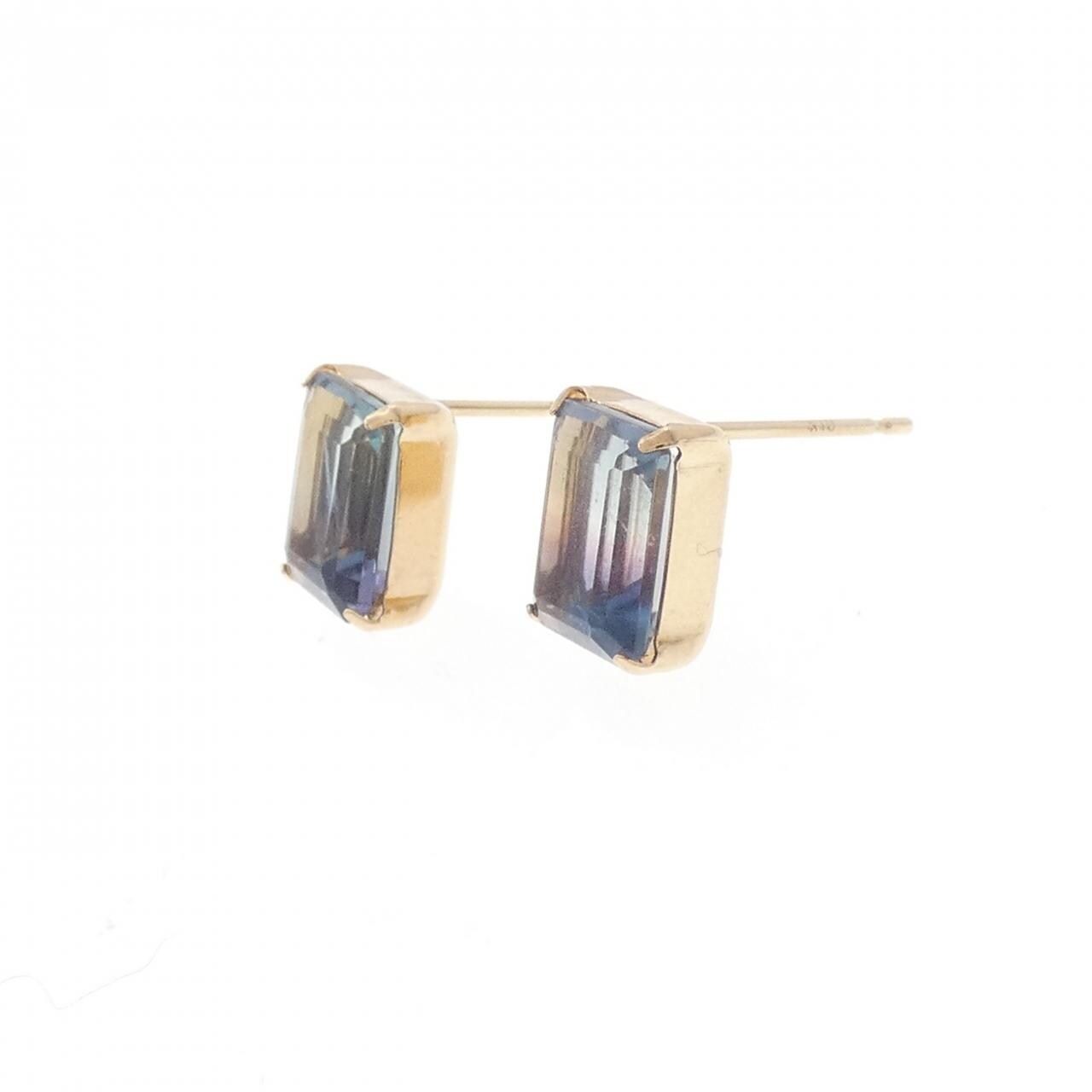 K10YG Fluorite Earrings