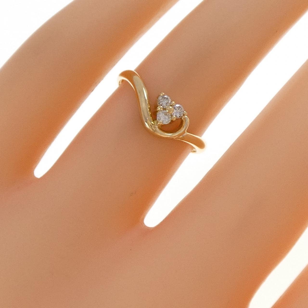 K18YG ダイヤモンド リング 0.10CT
