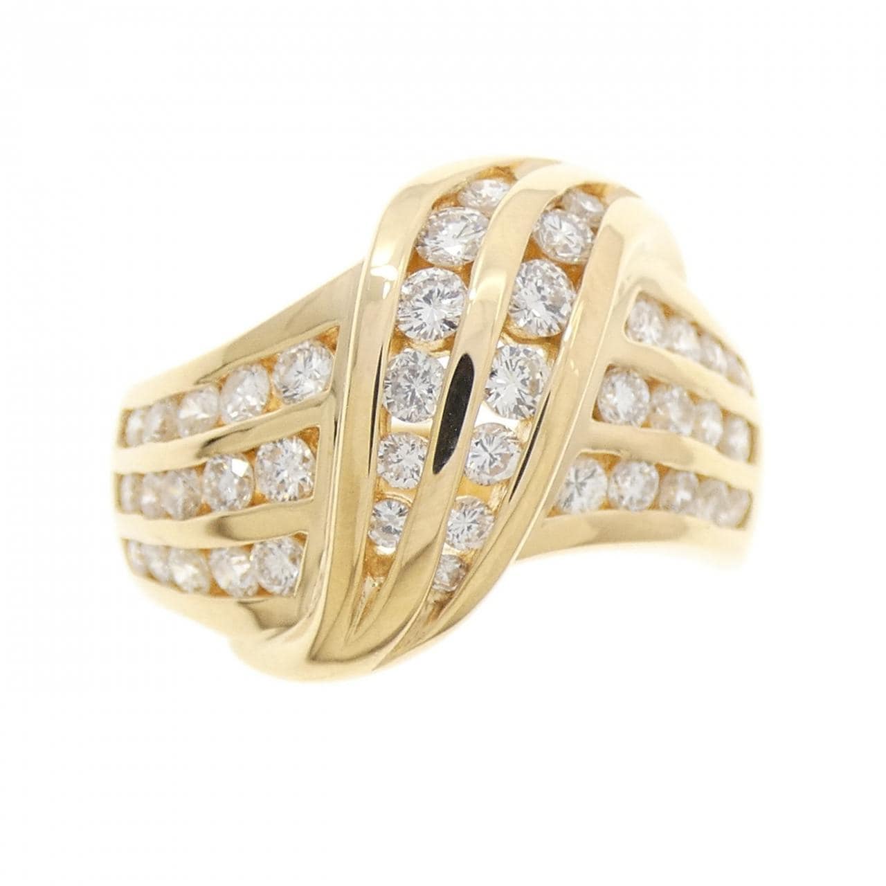 K18YG ダイヤモンド リング 0.84CT