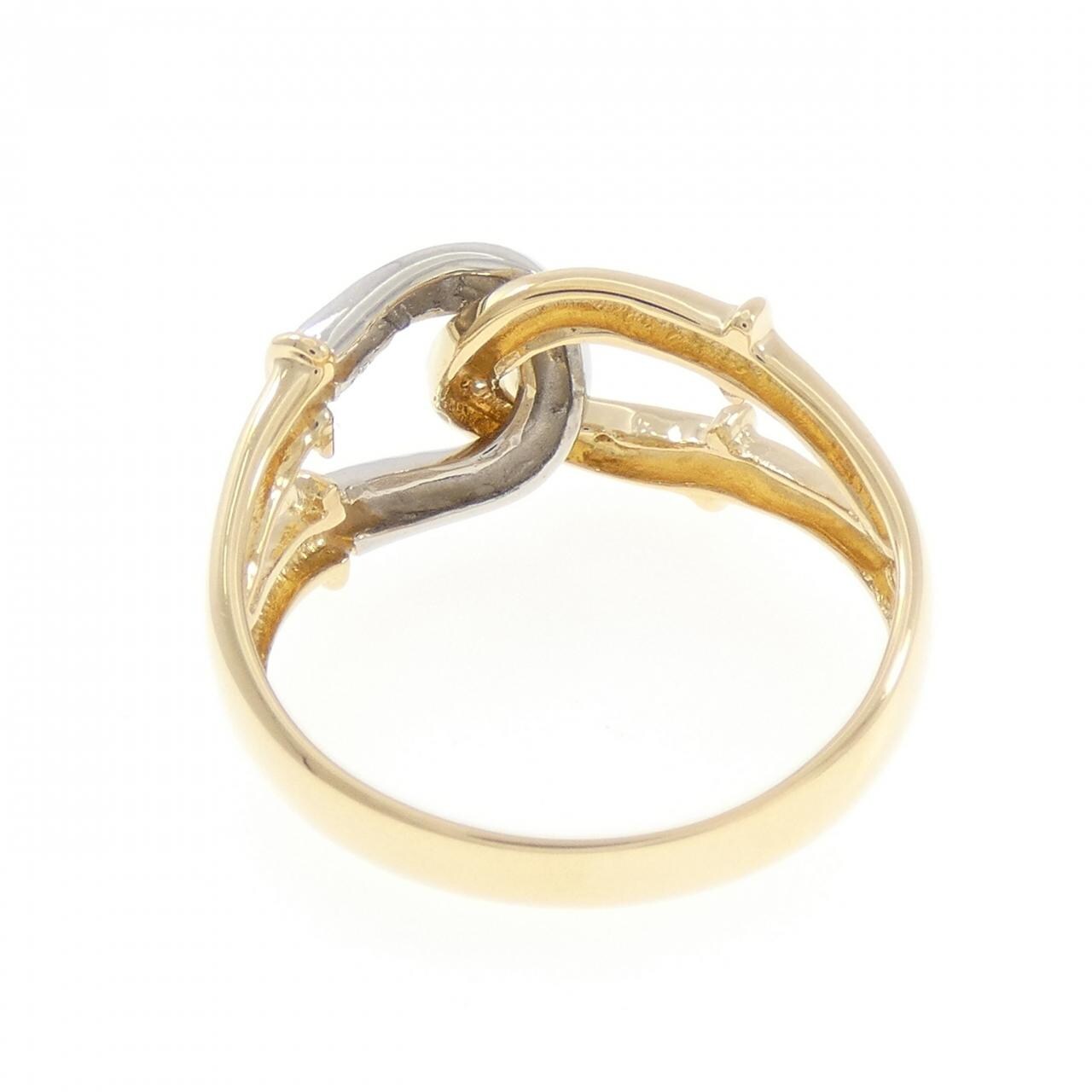 K18YG/PT900 Diamond Ring 0.03CT