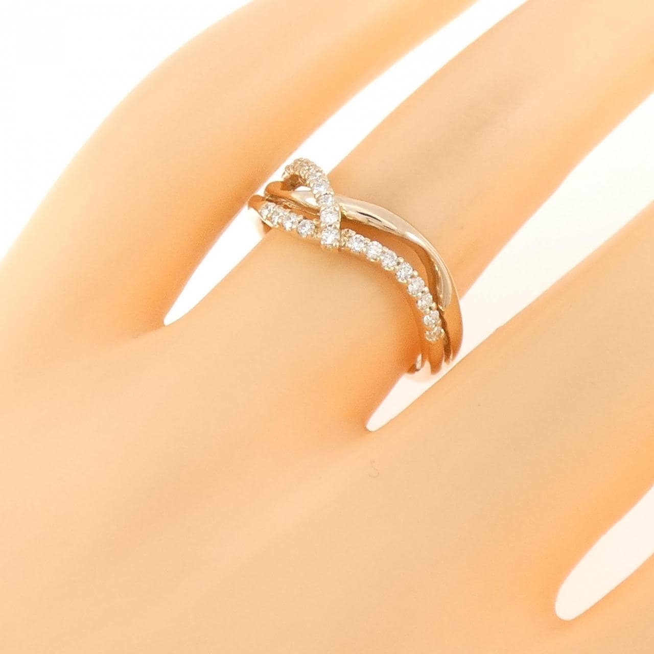 K18PG ダイヤモンド リング 0.20CT