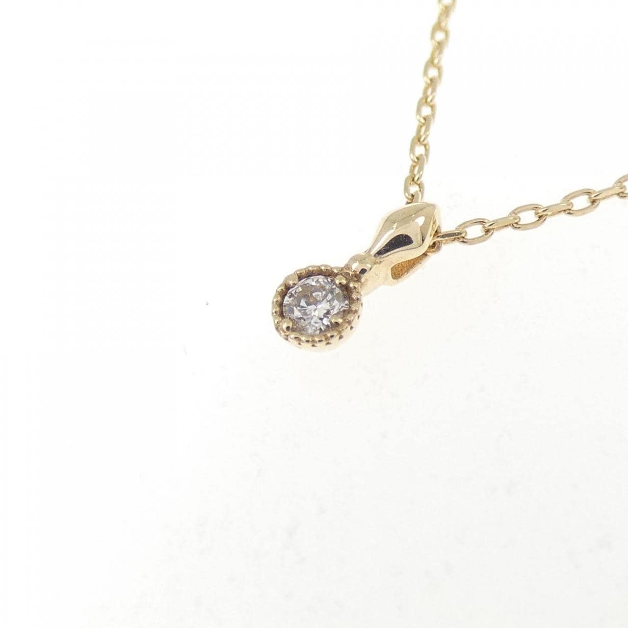アガット ダイヤモンド ネックレス 0.03CT