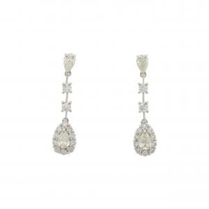 【新品】PT900 ダイヤモンド ピアス 0.60CT